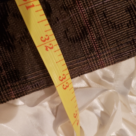 Etcetera Velvet Brown Plaid and Floral Pants - Picture 5 of 5